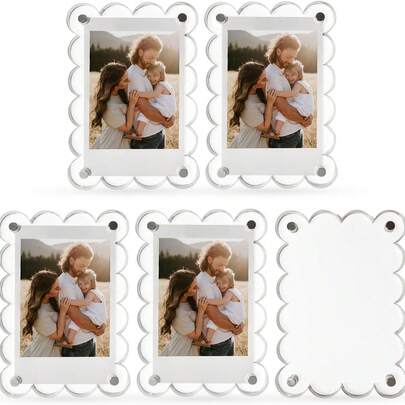 Khung ảnh acrylic từ tính mới, kẹp từ tính đa năng gắn trên tấm che nắng ô tô.