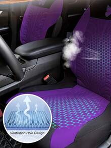 Car Seat Cover Full Set-Universal Car Seat Covers With Butterfly Heat Transfer Printing – Soft & Breathable Polyester, 3D Textured Fabric, Full Coverage For 5-Seat Cars, Anti-Slip Design, Protects Original Leather,Butterfly Pattern Auto Seat Cover Set - Style a - View 7