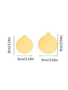 100pcs Mini Round Gold Paper Cake Bases, Disposable Paper Cupcake Liners, Suitable For Wedding, Birthday Party, Dessert Display, Pastry Boards, Grease & Moisture Proof, Christmas - Round - View 11