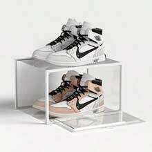 See Spring - Paquete de 6 cajas de almacenamiento de zapatos organizador de zapatos apilable de plástico transparente para clóset contenedores de zapatos extragrandes para exhibición de tenis de - Transparente - Ver 6