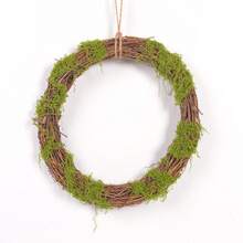 1pc Spring/Summer Rustic Faux Succulent Wreath With Welcome Sign, Farmhouse Home Front Door Wall Garden Decor - Wreath - View 5