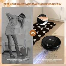This Robotic Vacuum Cleaner And Mop Combo Is Suitable For Both Wet And Dry Cleaning, Offers Multiple Cleaning Modes, And Is A 3-In-1 Robot Vacuum Cleaner With Automatic Charging. It's Perfect For Cleaning Pet Hair And Debris, Hard Floors, And Low-Pile Carpets. - màu đen - Xem 8