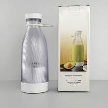 Licuadora y exprimidor portátil 2 en 1, recargable por USB, adecuado para hacer batidos, milkshakes y bebidas heladas, capacidad de 500ml. Este exprimidor multifuncional es un regalo ideal para el Día de San Valentín y el Día de Acción de Gracias. - Multicolor - Ver 10