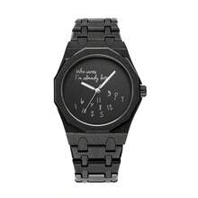 1 件酷炫男士手表，独特点状数字创意标语，休闲腕表，适合各种场合，高端手表礼品 - 均碼 - 查看 11