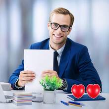 1个心形减压球，情人节软泡沫放松球，嘉年华奖品，情人节派对礼物，情人节小礼物 - 彩色 - 查看 7