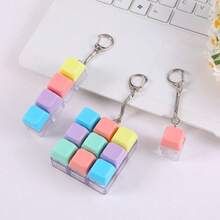 1 pieza Herramienta de alivio de presión de los dedos, Colección de pasatiempos, Artículos para fiestas, Tecla creativa, Probador de teclas, Colgante de teclado de alivio de estrés novedoso - Multicolor - Ver 2