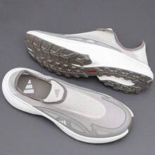 Adidas 阿迪達斯運動休閒鞋男鞋2026年夏季新款溯溪懶人鞋一腳蹬網跑步鞋 - 淺灰色 - 查看 4