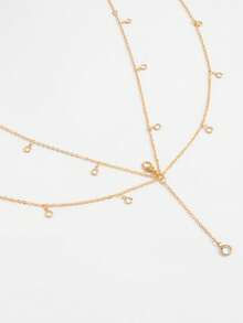 Dây chuyền mặt dây tua rua đính ngọc trai phong cách nghỉ dưỡng biển. Dây đeo bikini gợi cảm. - Dây thắt lưng - Xem 3