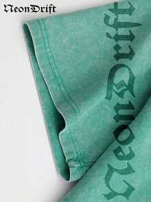 2026 Summer New Unisex T-Shirt,  ,,, Valentine's Day,Independence Day And Easter- Logo Print Crewneck T Shirt With Vintage Cowboy Silhouette Design For MenCasual Wear Unisex Style Camiseta Para Hombre Graphic Tees Jesus Shirts - 薄荷綠 - 查看 5