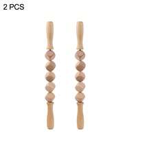 Herramienta de masaje de madera SilvaLex, masajeador corporal completo, masajeador de manos, masajeador de piernas, masajeador de hombros, masajeador de cuello, masajeador facial, masajeador de espalda, masajeador de cintura, masaje muscular corporal completo, herramienta de masaje multifuncional para diferentes partes del Body, herramienta de relajación corporal - Albaricoque - Ver 19