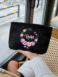 Customized Makeup Bag, Personalized Small Pouch, Customized Cosmetic Bag, Customized Letter Name Logo Storage Bag, Lightweight Zipper Makeup Bag - Multicolor - View 2