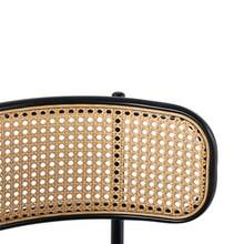 Set Of 4 Velvet Dining Chairs, Modern And Minimalist Style, With Four Metal Support Legs. Black Rattan Living Room And Bedroom Chairs. - Black - View 7