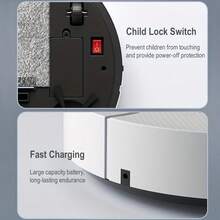 This Robotic Vacuum Cleaner And Mop Combo Is Suitable For Both Wet And Dry Cleaning, Offers Multiple Cleaning Modes, And Is A 3-In-1 Robot Vacuum Cleaner With Automatic Charging. It's Perfect For Cleaning Pet Hair And Debris, Hard Floors, And Low-Pile Carpets. - màu đen - Xem 5