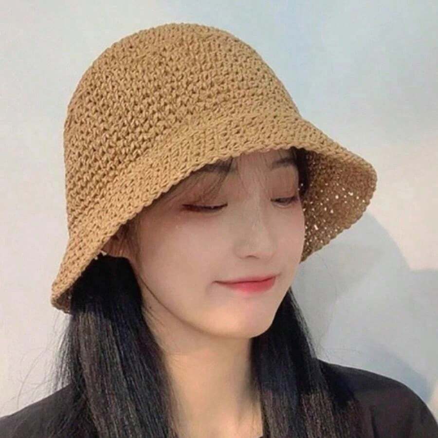 Mũ rơm cổ điển, mũ đi biển chống nắng dành cho nữ, mũ tai bèo đa năng, chống tia UV, phong cách nghỉ dưỡng xuân/hè, thể hiện không khí nghỉ mát thư thái. Thích hợp cho du lịch, nghỉ mát biển, chụp ảnh thời trang trong mọi mùa, có thể phối với váy, áo sơ mi, quần jeans, v.v. Mũ chống nắng thời trang.