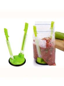 1pc Food Storage Bag Organizer, Random Color - Multicolor - View 2
