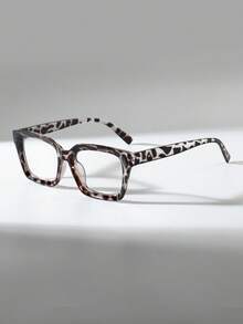 1/2pcs Men Square Frame Clear Light Glasses For Reading Daily Life Eye Protection Clo - Multicolor - View 7