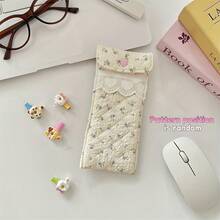 Cute Style Eyeglass Case, Eyeglass Storage Bag, Portable, Various Styles To Protect Your Eyes - Purple Flowers - View 13