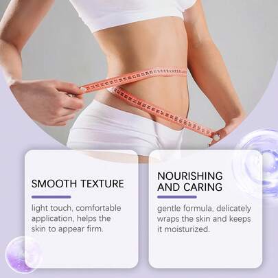 100g Creme Firmador Corporal, Modelando os Contornos do Corpo, Hidratando e Umectando, Realçando a Elasticidade da Pele e Firmando a Pele Flácida.
