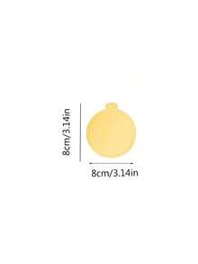 100pcs Mini Round Gold Paper Cake Bases, Disposable Paper Cupcake Liners, Suitable For Wedding, Birthday Party, Dessert Display, Pastry Boards, Grease & Moisture Proof, Christmas - Round - View 12