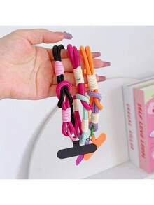 1 chiếc dây đeo cổ tay điện thoại nhiều màu sắc sáng tạo, dây đeo cổ tay tạo cảm giác mùa hè, dây chống thất lạc cho chìa khóa, tai nghe, thẻ, kẹp. - Nhiều màu - Xem 2