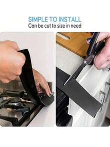 1条/2条装硅胶耐热厨房缝隙密封条，防油防污燃气灶缝隙软密封条，柔性灶台台面空间填充条 - 彩色 - 查看 10