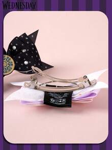 4PCS Wednesday Officially Licensed Cute Cartoon Hair Clips Fashion Hair Claw Anime Character Girl Hair Accessories Set MGM - Multicolor - View 7