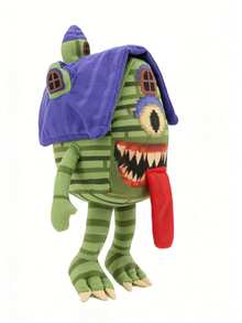 Steal A Brainrot Plush 9.8" Funny Monster Stuffed Toy, Soft Pillow Doll For Sofa & Bedroom Decor, Comfort Companion, Easter, Birthday & Mother's Day Gift - 橄欖綠 - 查看 3
