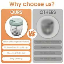 Multi-Function Vegetable Chopper, Fruit Slicer, Garlic Mincer, Vegetable Shredder, Garlic Crusher, Food Processor, Vegetable Chopper, Fruit Grinder, Onion Mincer - Multicolor - View 11