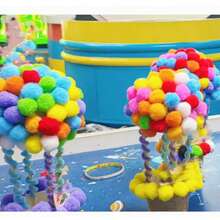 Handmade Pom Poms, 250pcs 1-3cm Mini Pom Poms, Suitable For DIY Crafts, Cheerleading, Children's Art Projects, Multiple Colors, Creative Decoration And Craft Supplies - 250pcs - View 10