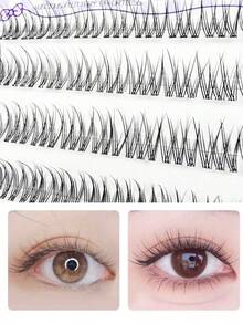 66 cụm mi giả tự dính cao cấp, đóng hộp tinh tế, không cần keo, mi giả cong chữ C tự nhiên, mi giả dán sẵn, mi giả tự dính. - Xem 3