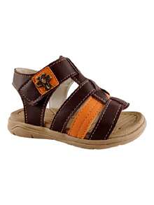 Papete Children's Comfortable Back-To-School Sandal Easy Adjustment - 咖啡棕 - 查看 2