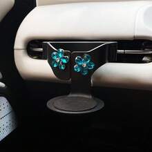 1 cái kẹp giữ cốc trên xe hơi, giá để đồ uống, kẹp cốc cà phê gắn vào cửa gió điều hòa, kẹp đa chức năng. - pha lê - Xem 4