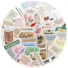 50PCS Fragmented Text Retro Handmade Stickers Nostalgia Laptop Luggage Cartoon Cool Skateboard Art Picture Phone Sticker Funny Stickers Kindle Scrapbook Supplies Laptop Sticker - 1 Set - View 10
