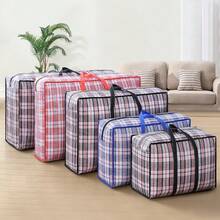 1 pièce Grand sac de rangement imperméable portable, peut être utilisé comme sac de rangement pour couette, sac de rangement pour vêtements, sac d'emballage pour déménagement, grand sac de rangement imperméable en tissu, fermeture éclair - Sac de rangement multifonction durable, convient pour le déménagement, la chambre, les voyages et le rangement des outils - Plusieurs couleurs disponibles, sac de rangement, boîte de rangement - Multicolore - Voir 4