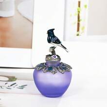 1 Chai thủy tinh dẹt 1.35oz (40ml) hình chim đỏ, chai đựng nước hoa có thể tái sử dụng, chai nhỏ giọt tinh dầu di động, phụ kiện trang trí nhà cửa sống động, chỉ rửa tay, vật dụng chăm sóc cá nhân dành cho nữ, quà tặng ngày lễ cho nữ, đồ trang trí bàn trang điểm, vật dụng gia đình, phụ kiện chiết nhỏ gọn, tiện dụng khi đi du lịch (chỉ chai rỗng) - Xem 12