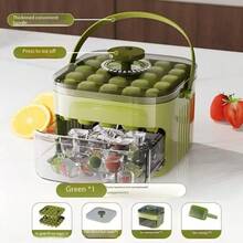 Dễ dàng lấy đá chỉ với một nút nhấn: Không cần vặn, đập hay ngâm! Chỉ cần nhấn nút và tất cả 48 viên đá sẽ bật ra trong vài giây, sạch sẽ và gọn gàng. Đồ dùng gia đình / Đồ dùng nhà bếp / Khuôn làm kem / Khay làm đá - Xem 13