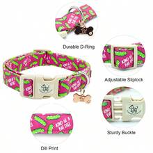 Kalung Anjing Ekor Kecil yang Elegan, Kalung Hewan Peliharaan Lembut yang Lucu dan Dapat Diatur - Hot Pink - View 3