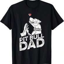 Padre de Pit Bull - Camiseta Pitbull Ban - Blanco - Ver 6