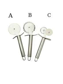 1pc Stainless Steel Pizza Cutter Wheel, Suitable For Cutting Pizza, Cake, Waffle, Pizza Knife, Cheese Slicer, Pizza Cutter, Baking Tool, Pizza Cutter, Mother's Day Gift - Multicolor - View 5