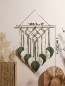 1 chiếc treo tường macrame boho trưng bày ảnh hình lá, thảm treo trang trí phòng phong cách aesthetic, kệ treo dệt tổ chức, nghệ thuật tường thực vật, trang trí nhà kiểu farmhouse, giá giữ ảnh kỷ niệm, vật trang trí tường bohemian, decor nội thất mộc mạc sang trọng cho phòng khách, phòng ngủ, căn hộ, ký túc xá, hành lang, lối vào, tường gallery, phong cách nhà ấm cúng, phông nền trưng bày ảnh, góc thiền, decor studio, decor cafe, điểm nhấn treo tối giản, ý tưởng quà tặng, trang trí phòng tự nhiên, decor kệ - Nhiều màu - Xem 11