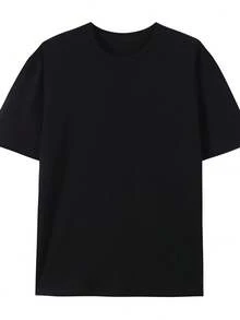 WoMs.'s 'Girl Who Loves White Tigers' Printed T-Shirt - Casual Short-Sleeve Round Neck Cotton Top, White Pattern Design, Lightweight And Slim Fit, Animal Lover's Gift Choice, Everyday Wear And Casual Home Clothing - 黑色 - 查看 4