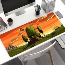 Extra Large Extended Cartoon Tree House Sunset Landscape Gaming Mouse Pad, With Non-Slip Rubber Base, Washable Stitched Desk Mat, Suitable For Gaming Setup, Home Office, Ideal Gift For Gamers, Cartoon And Aesthetic Enthusiasts - View 9