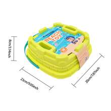 13件套沙滩玩具套装，儿童沙箱玩具，包括汽车、飞机、鲸鱼和贝壳模型，沙滩工具套装，带网袋的水桶，适合18个月以上的宝宝 - 彩色 - 查看 11