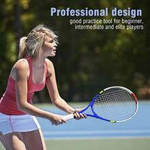 Raqueta de Tenis Unisex Durable Single Raqueta de Tenis para Niños Práctica de Entrenamiento con Bolsa de Transporte 3 Colores () - como en la foto - Ver 3