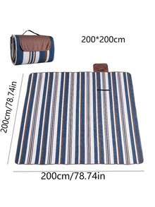 1 tấm chăn dã ngoại chống thấm nước và ẩm ướt, được làm từ vải Oxford dày dặn, có thể gấp gọn, thích hợp cho các buổi họp mặt gia đình, bãi biển, cắm trại, sân cỏ, công viên và các dịp khác. - Mẫu phổ biến 200X200 - Xem 14