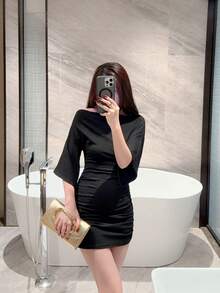 1件歐美時尚金屬裝飾迷你方盒手拿包，高端亮面金屬條紋女款手提包，優雅奢華晚宴包，適合正式禮服，PU皮革派對包/浪漫婚禮手拿包/舞會包/雞尾酒會包，適用於校園舞會，附金屬鏈條 - 金色 - 查看 11