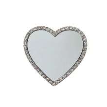 1 chiếc ốp lưng kiêm gương trang điểm, bề mặt gương acrylic sáng bóng, khung hợp kim kẽm mạ vàng, hình trái tim, gương trang điểm mini siêu mỏng có keo dán, phù hợp với mọi loại ốp lưng điện thoại. - Nhiều màu - Xem 7