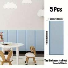5 pachete de panouri de perete 3D autoadezive, 60cm x 30cm, suport ranforsat rezistent la șocuri, potrivite pentru tăblia patului dublu, decor pentru casă - Multicolor/ 50*23cm - Vizualizare 12