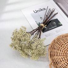3/6 pièces Bouquet de fleurs artificielles, convient pour le bouquet de mariée, la couronne, la décoration florale DIY, la décoration de bureau et de maison - Multicolore - Voir 1
