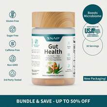 Gut Health - 30OFFICIALServings - Natural Supplement Capsules EdibleDietary - 200g - View 9